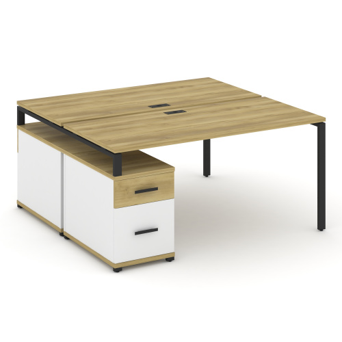 Бенч-система на 2 места с опорной тумбой Concept CN.DRS-308 фото 5