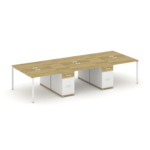 Бенч-система на 6 мест с 2 опорными тумбами Concept CN.DRS-453 фото 11