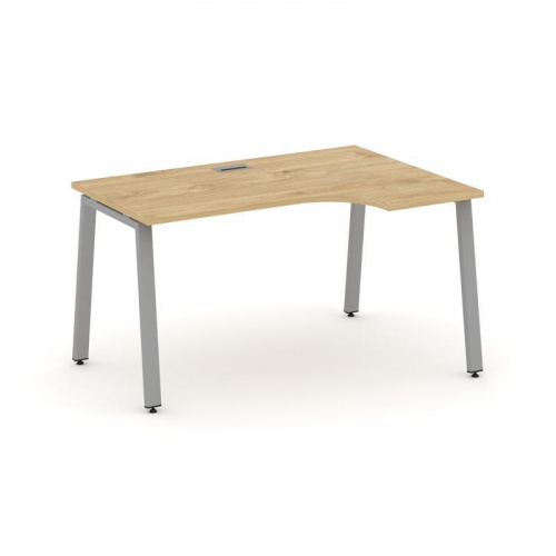 Style Project Стол рабочий эргоном. SN-6A.SPA-001(R) Вяз Благородный/Металл Антрацит 1380*600/980*75 фото 2 Style Project Стол рабочий эргоном. SN-6A.SPA-001(R) Вяз Благородный/Металл Антрацит 1380*600/980*75 фото 2