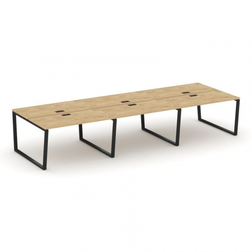 Style Project Рабочая станция 2-х сторон. SN-6T2.DRS-063 Акация Лорка/Металл Антрацит/Заглушка Пласт