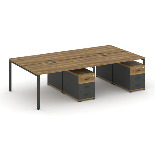 Бенч-система на 4 места с 2 опорными тумбами Concept CN.DRS-317 Бенч-система на 4 места с 2 опорными тумбами Concept CN.DRS-317