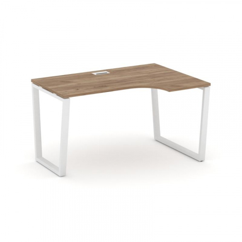 Style Project Стол рабочий эргоном. SN-6T2.SPA-012(R) Акация Лорка/Металл Антрацит/Заглушка Пластик фото 11