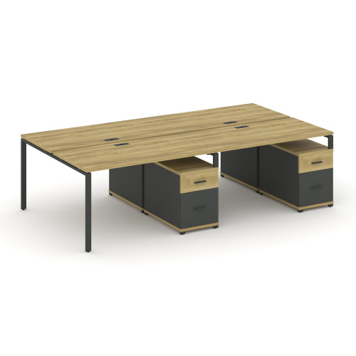 Бенч-система на 4 места с 2 опорными тумбами Concept CN.DRS-324 фото 4