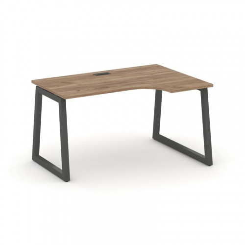 Style Project Стол рабочий эргоном. SN-5T1.SPA-001(R) Акация Лорка/Металл Антрацит/Заглушка Пластик фото 23