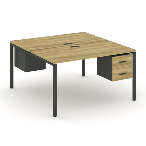 Бенч-система на 2 места с подвесными тумбами Concept CN.DRS-115 фото 4