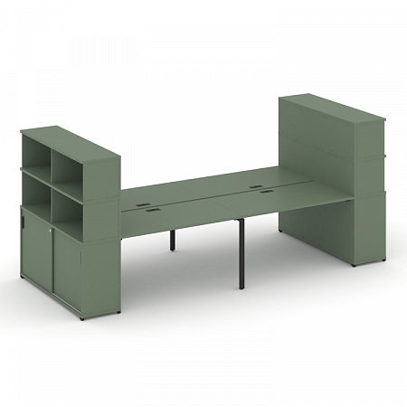 Бенч-система с опорными шкафами-купе Concept CN.DRS-285