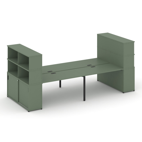 Бенч-система с опорными шкафами-купе Concept CN.DRS-287 Бенч-система с опорными шкафами-купе Concept CN.DRS-287
