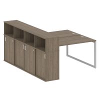 Бенч-система с шкафом-купе на О-обр. м/к Metal System Quattro 40БО.РС-СШК-4.3